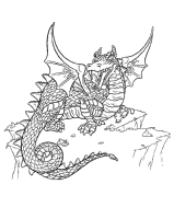 A coloring page of harry potter